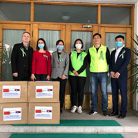 中国记协联合“绿丝带行动”向塞尔维亚新闻界捐赠抗疫物资